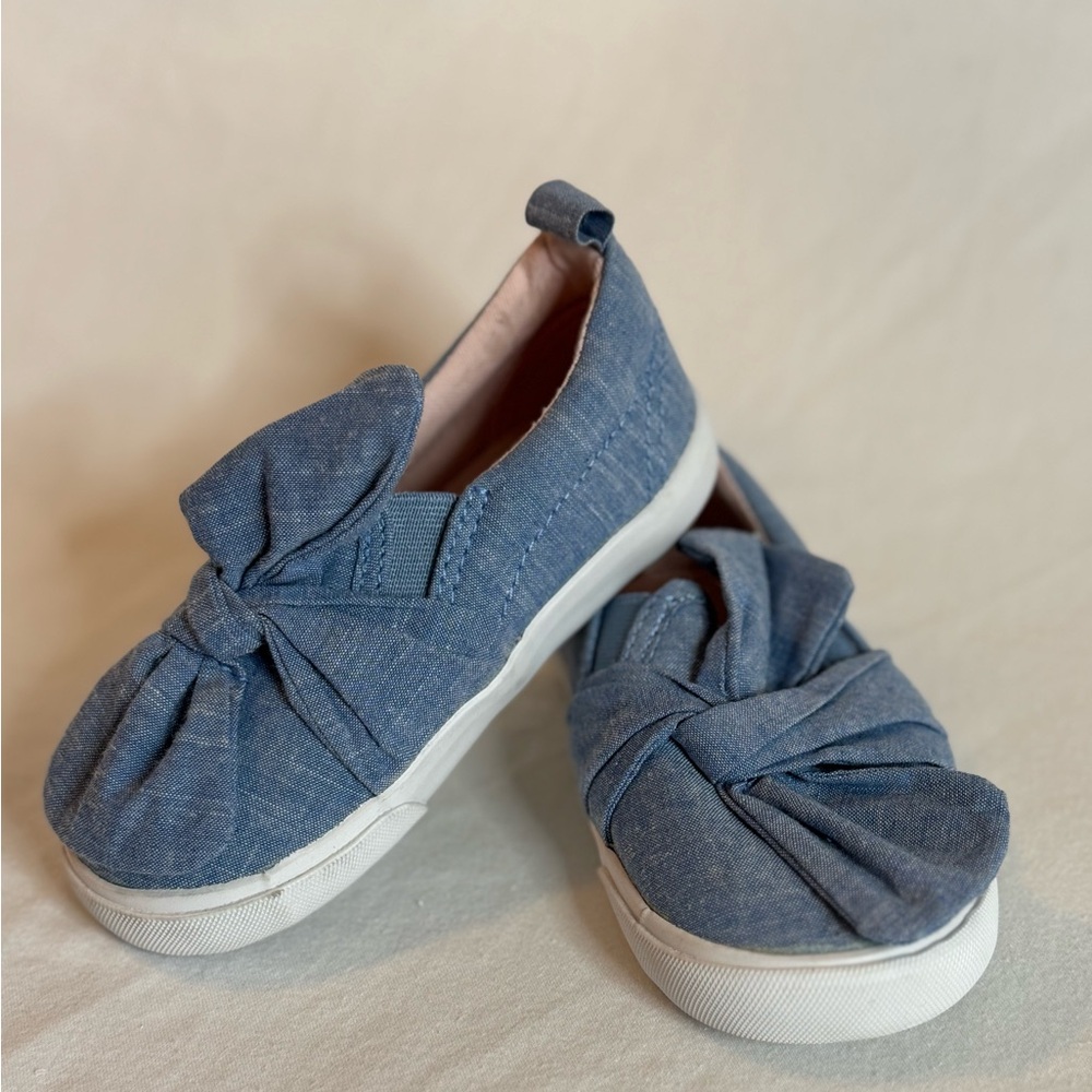 H&M Denim Toddler Girl Slip-on Sneakers Size 6.5